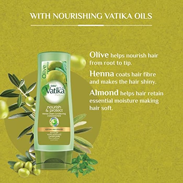 Vatika Naturals Moisture Treatment Conditioner (180mL) | Natural Extracts Enriched with Almond and Honey | Deep Nourishment For Dry and Frizzy Hair - Image 4